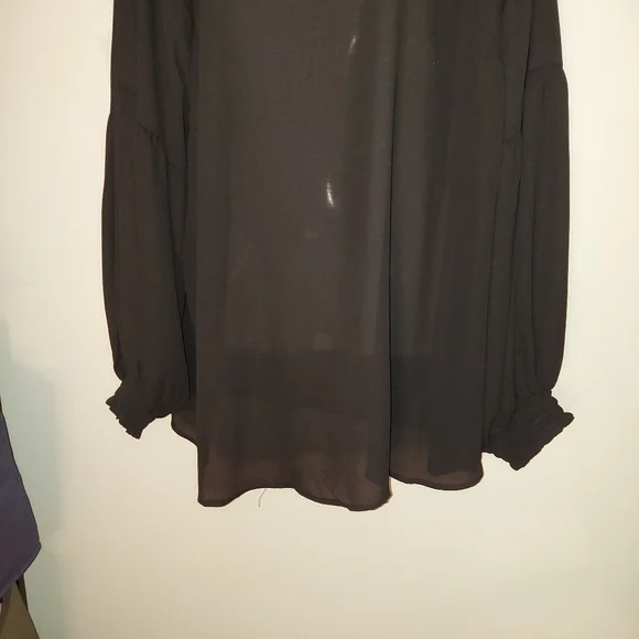 Torrid Georgette Blouson Sleeve Blouse - Picture 6 of 12